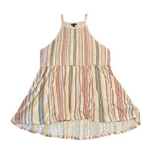 Torrid striped smocked tunic mini dress size 2X (2)